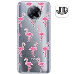 Tumundosmartphone Funda Gel Transparente para Xiaomi POCO F2 Pro diseño Flamenco Dibujos
