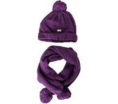 Tutto Piccolo-Set de Gorro y bufanda tricot 1942MOW16 para Bebé