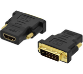 ADAPTADOR HDMI EWENT DVI-D 24+1 MACHO A HDMI HEMBRA NEGRO