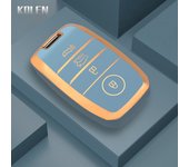 TPU Car Remote Key Case Cover Shell Fob For KIA Sportage Cerato Optima K2 K3 K4 K5 RIO Picanto Soul Sorento Sedona 3 4 Buttons