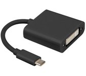 ADAPTADOR USB LANBERG USB-C M 3.1 A DVI-I H (24+5) DUAL LINK 15CM NEGRO
