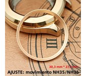 Mod Watch High Quality Chapter Ring Fit NH/35 NH/36Watch Case Replace Hard Plastic Inner Ring Size 30.3*27.3mm Watch Accessories