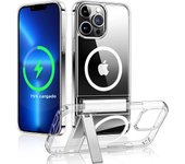 Magnetic Stand Phone Case for iPhone 16 15 14 Pro Max Plus 12 13 Mini 11 Mobile Cases with Kickstand Shockproof Slim Back Cover