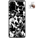 Tumundosmartphone Funda Gel Tpu para Samsung Galaxy S20+ Plus diseño Snow Camuflaje Dibujos
