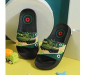 Summer Cartoon Tank Children's Slippers For Boys Girls Slippers  Pvc Home Flip Flops Non-slip Big Kids Beach Sandals 3-14 Years