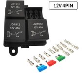 Free Combination Auto Car Truck 3 Way Fuse Holder Relay holder Circuit Standard ATO Blade Fuse Relay Holder 12V 40A Relay