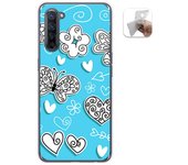 Tumundosmartphone Funda Gel Tpu para Oppo Find X2 Lite diseño Mariposas Dibujos