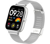 Suitable for Redmi watch 4 stainless steel mesh buckle, three-bead metal strap for xiaomi band 8 pro metal replacement strap