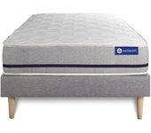 Pack colchón Actilatex soft 90x190cm + Somier, Látex y espuma viscoelástica, 3 zonas de confort
