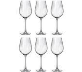 BOHEMIA OPTIC 6 Copa Vino Cristalin 65CL Transparente Brillo Fabricado en República Checa Ecológico