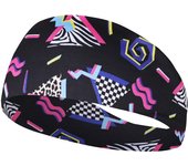 Vintage Fashion Print Travel Party Sweat-absorbing Breathable Yoga Running Fitness Sports Headband