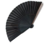 Pequeño ventilador plegable portátil, ventilador de mano negro en seda, ventilador de mano tradicional para boda/fotografía/espectáculo/regalo/decoración, ventilador manual plegable de mano