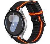 Correa de Nylon para Samsung Galaxy Watch 7 / 6 / 5 / 4 / Amazfit GTS 4 / Garmin Vivoactive 5, Colores Bandera de España Ancho 20mm
