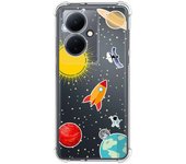 Funda Silicona Antigolpes para Vivo V29 Lite 5G diseño Espacio Dibujos