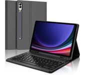 Funda con teclado para Samsung Galaxy Tab S9 Fe+-S9+ Plus de 12,4" (2023), teclado Bluetooth magnético desmontable Azerty francés [J223]