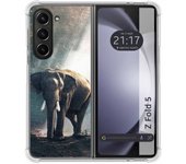 Funda Silicona para Samsung Galaxy Z Fold 5 5G diseño Elefante Dibujos