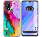 Funda Silicona Tumundosmartphone Blackview A50 Diseño Mármol 15 Dibujos