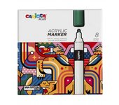 Carioca Plus Pack de 8 Marcadores Acrilicos - Punta 2mm - Colores Surtidos