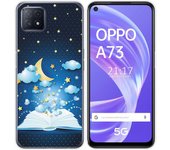 Tumundosmartphone Funda Gel Tpu para Oppo A73 5G diseño Libro Cuentos Dibujos