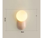 Macaron LED Wall Lamp Bedroom Living Children's Room Bathroom Bedside Mirror Decoration Lighting Fixtures Wall Sconce Lights