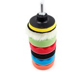 8Pcs/Set Polishing Pad Car Polishing Disc 3/5/6/7 Inch Car Sponge Polishing Pad Kit for Car Polisher Drill Adapter