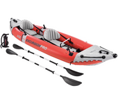 Kayak para 2 personas con remos con mango de aluminio + bomba de hinchado Excursion pro 384X94X46 cm (Color Baby 68309)