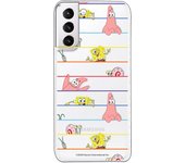 Funda original compatible con Samsung Galaxy S21 Plus - Bob Esponja Multipersonaje Arcoiris