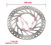 Motorcycle 240mm Brake Disc Retro Rotor Disc For HONDA CR 125 CRF 250 CRF 450 E R X 2002-2008 Front Rear Brake Disc