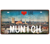 Vintage Ibiza Egypt Munich Haikidiki City Metal Sign License Plate  Wall Art Decor for Home Shop Club Bar  xCM DCA