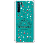 Funda compatible con Oppo A91 - Reno 3 - La mejor enfermera del mundo