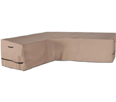 Patio L-Shaped Left Facing Sofa Cover Waterproof for 6-Seater Outdoor Sectional Furniture Couch 85x110 inch Wide