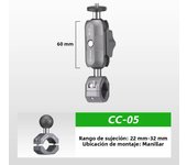 FANAUE Motorcycle Bicycle Aluminum Alloy Sports Camera Bracket For Shooting Suitable For Insta 360 Compatible With 1/4 Thread