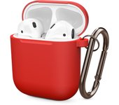 For Apple AirPods 1/2 generation cover Wireless bluetooth earphones Case For AirPods 2 1 Slilcone Cover Accessories With Keyring