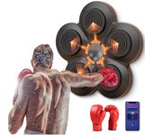 Boxeo Musical, Dispositivo de Boxeo Electrónico Portátil de Pared en Casa, Smart Bluetooth Music Boxeador Electrónico, Regalo de Boxeo para Niños y Adultos