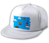 GORRA 5 PANELES REDECILLA TRASERA GOKU RETRO 8 BITS DRAGON BALL estilo rapero super_mario nintendo videojuegos