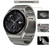 Luxury 22mm Stainless Steel watch band for Huawei Watch 4 GT2 3 pro 46mm strap for samsung watch 6 5 4 loopbracelet