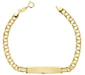 Inmaculada Romero Esclava Oro 18k Cadete Cadena Húngara Niño Reasa 17cm Ligera Borde Tallado