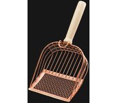 Cat Litter Shovel Stainless Steel Wooden Handle Easy To Rust Washable Kitten Litter Scoop Cats Toilet Cleaning Shovel Tool