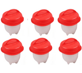 3/6pcs BPA Free Silicone Egg Boiler Steamer Non-stick Silicone Egg Cook Cups Fast Egg Poacher for Breakfast Kitchen Cooking Tool