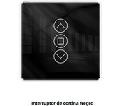 MOES WiFi RF433 Smart 2.5D Arc Glass Touch Curtain Switch for Roller Blinds Shutters Smart Life/Tuya APP Works Alexa Google Home