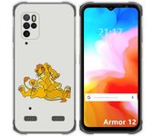 Funda Silicona para Ulefone Armor 12 5G diseño Leones Dibujos