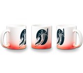 MERCHANDMANIA TAZA DEGRADADO COLOR logo baloncesto deporte balon jugadores color mug