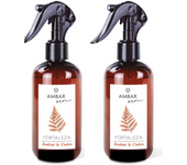 PACK 2 Ambar Perfums – Set de Rocío para el Hogar Ambar y Cedro 225 Ml – Brinda Serenidad con Ambar Zen