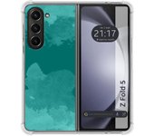 Funda Silicona Antigolpes para Samsung Galaxy Z Fold 5 5G diseño Acuarela 06 Dibujos