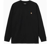 Camiseta de Manga Larga Carhartt WIP Chase para hombre en color negro