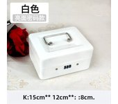Portable Mini Key Safe Money Box Steel Piggy Bank Sturdy Lockable Coin Box Cash Storage Hidden Box for Home Store Suitcase
