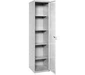 SimonRack Taquilla Vestuario Metálica, 3 Puerta, Incluye Llave, 1800x300x500 mm, Gris/Blanco - Simonlocker