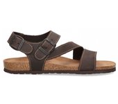 Sandalia confort Interbios para hombre 9557 color moka