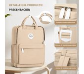 MoChila Escolar Para Niñas Y Adolescentes Hombres Ligera Impermeable Bolsas De Viaje Casual Con Portátil Para Mujeres