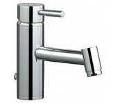 Unisan Tube Eco grifo monomando de lavabo senior de latón en acabado cromo con válvula de desagüe
